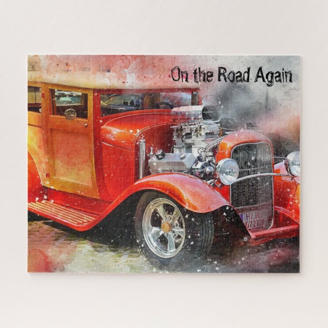 On the Road Again Drag Car Jigsaw Puzzle (Horizontal)