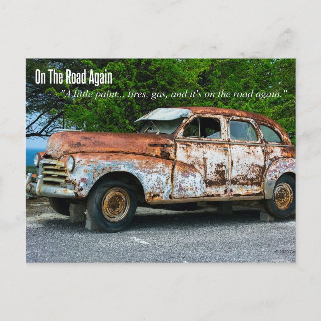 On The Road Again. Postcard (Front)