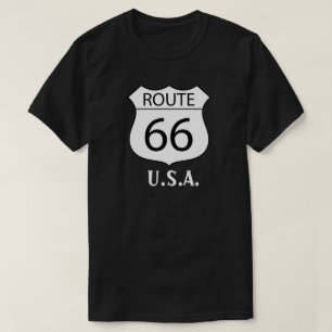 On the Road Again -USA T-Shirt -Route66-Custom T