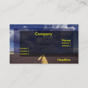 On The Road Business Card