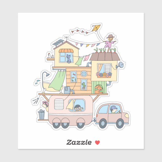 On the Road Family Camping Trailer (Sheet)