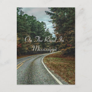 On The Road In Mississippi Postcard