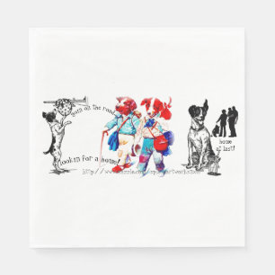 "On the road..lookin for a home" Napkin