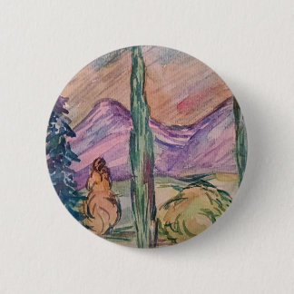 On the road to Australia. 6 Cm Round Badge
