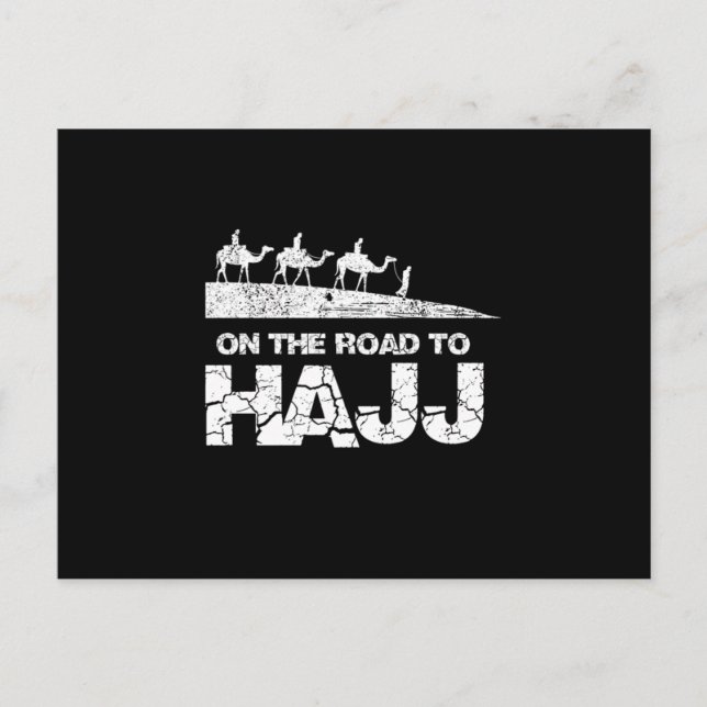 On The Road To Hajj Muslim Islam Mecca Mosque Gift Postcard (Front)