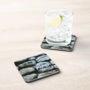 On the Rocks Cork Coaster