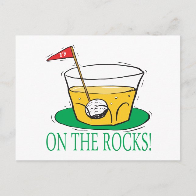 On The Rocks Postcard (Front)