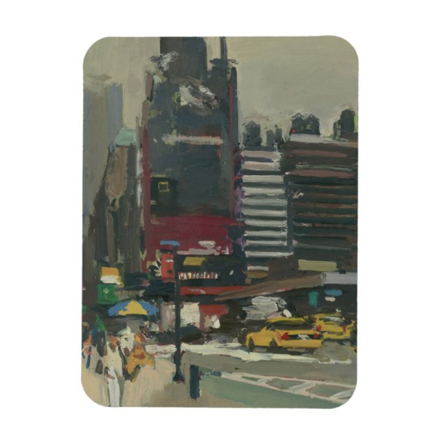 On the sidewalk 2012 magnet (Vertical)