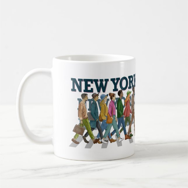 On The Sidewalks of New York Coffee Mug (Left)