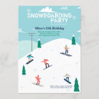 On the Ski Slopes Invitation
