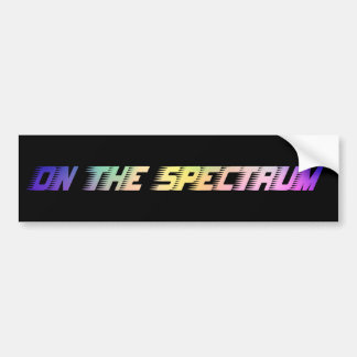 On The Spectrum, Black & Rainbow, Autism Awareness Bumper Sticker