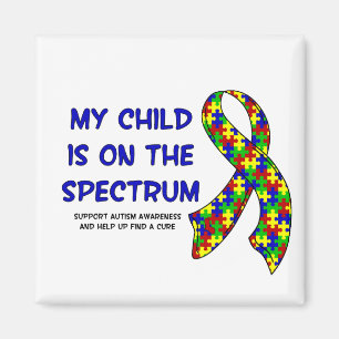 On The Spectrum (bright colours) Magnet