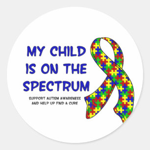On The Spectrum (bright colours) Sticker