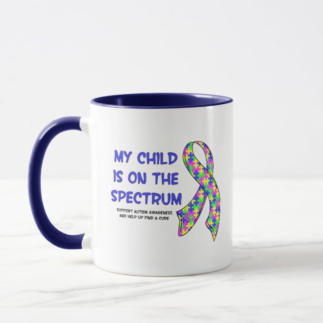 On The Spectrum (pastel colours) Mug (Left)