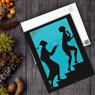 On The Spooky Steps Postcard