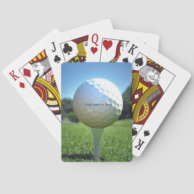 On the Tee Golf Playing Cards (Back)