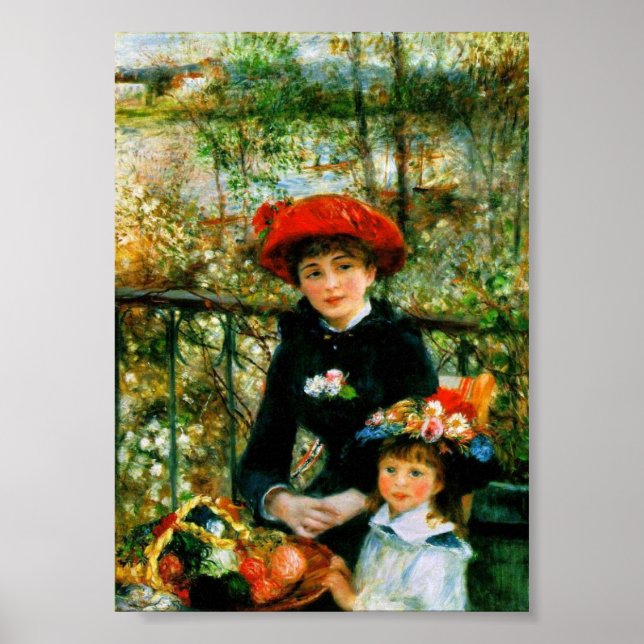 On the Terrace by Renoir Poster (Front)