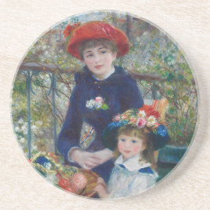 On the Terrace, Impressionist Portrait, Renoir Coaster