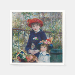 On the Terrace, Impressionist Portrait, Renoir Napkin