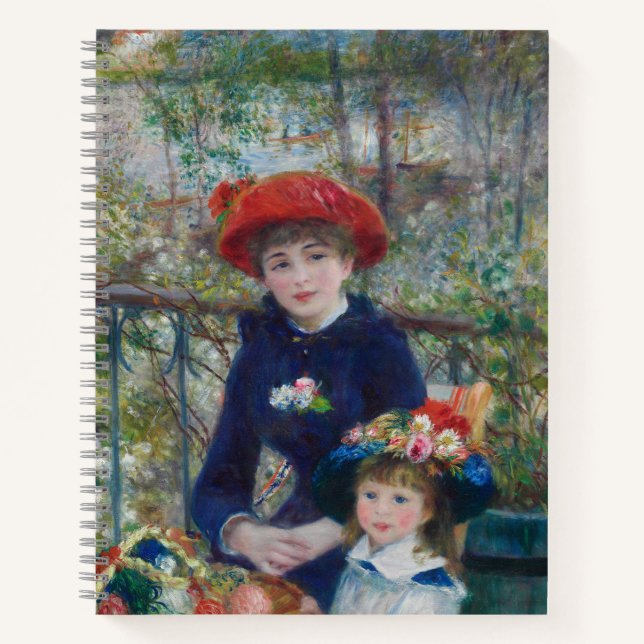 On the Terrace, Impressionist Portrait, Renoir Notebook (Front)