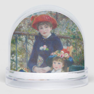 On the Terrace, Impressionist Portrait, Renoir Snowglobe