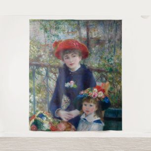 On the Terrace, Impressionist Portrait, Renoir Tapestry