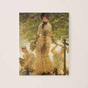 On The Thames by James Tissot, Vintage Realism Jigsaw Puzzle
