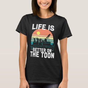 On The Toon Party In Slow Motion Pontoon Boat T-Shirt