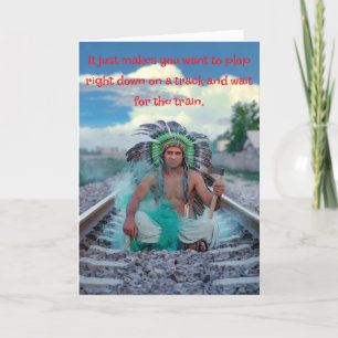 ON THE TRACK BIRTHDAY CARD FOR ANYONE