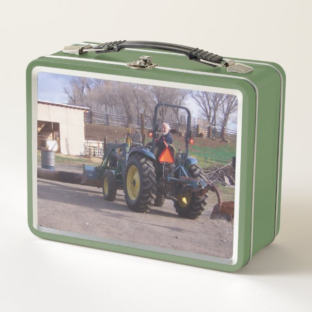 On the Tractor Metal Lunch Box (Front)