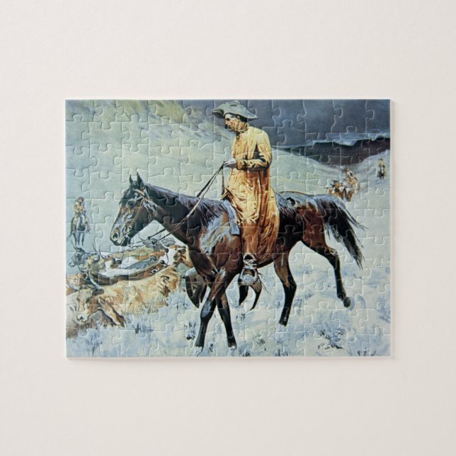 On The Trail (oil on canvas) Jigsaw Puzzle (Horizontal)