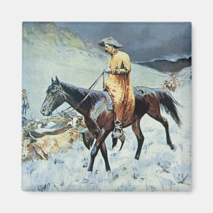 On The Trail (oil on canvas) Magnet