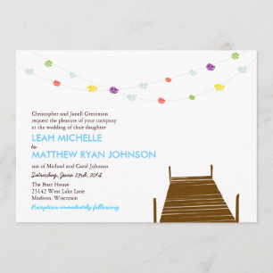 On the water wedding invite