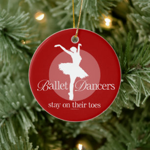 On Their Toes (Ballet) Ceramic Ornament