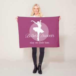 On Their Toes (Ballet) Fleece Blanket