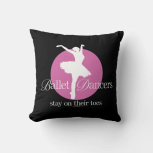 On Their Toes (Ballet) Throw Pillow