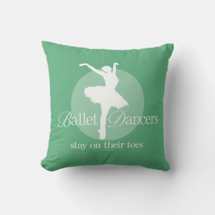 On Their Toes (Ballet) Throw Pillow