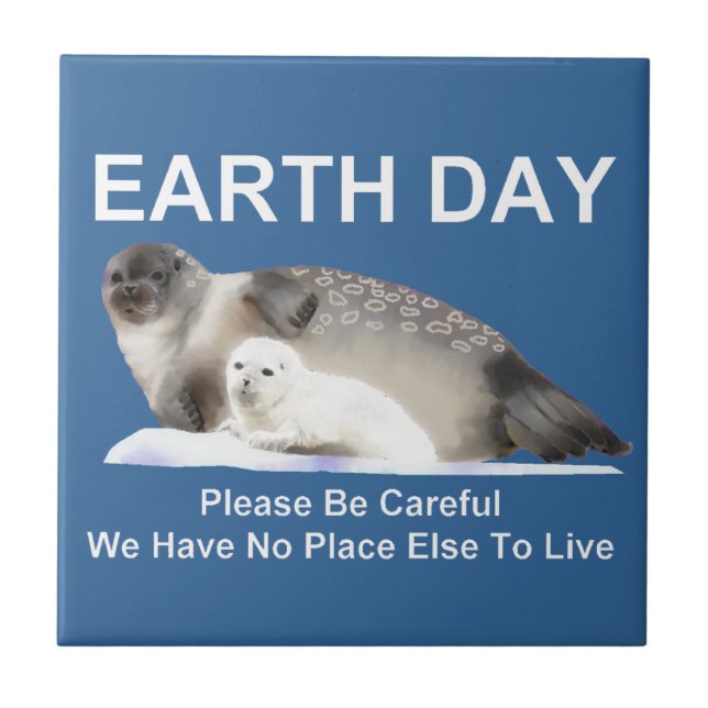 On Thin Ice Ceramic Tile (Front)