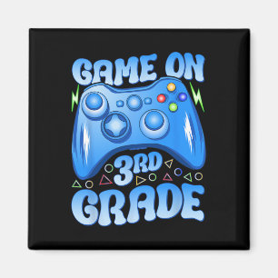 On Third Grade Back To School Video Games Boys Kid Magnet
