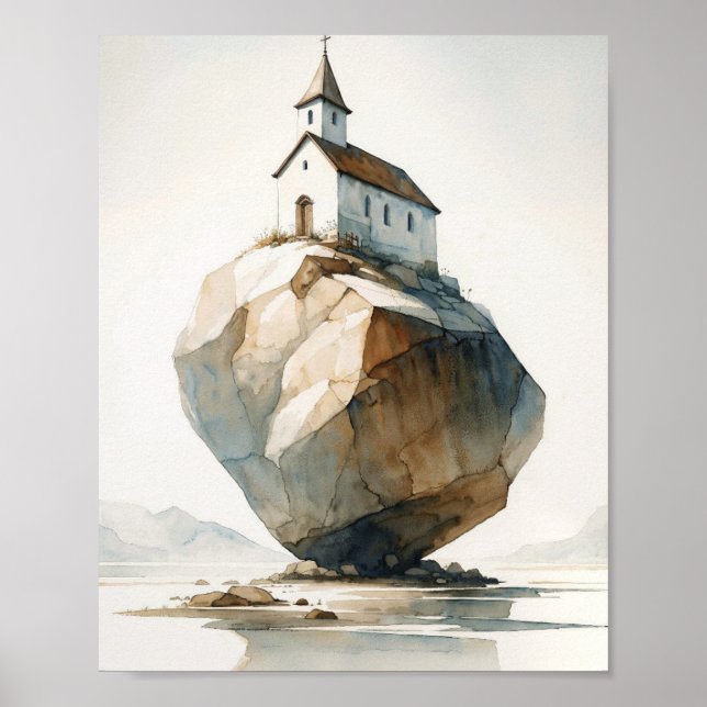 On This Rock I Will Build My Church Poster (Front)