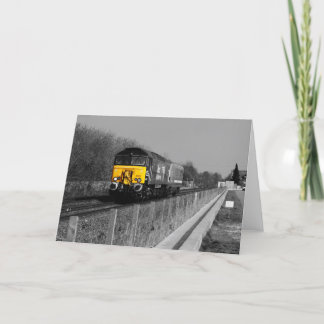 On Thr Rails Greeting Cards