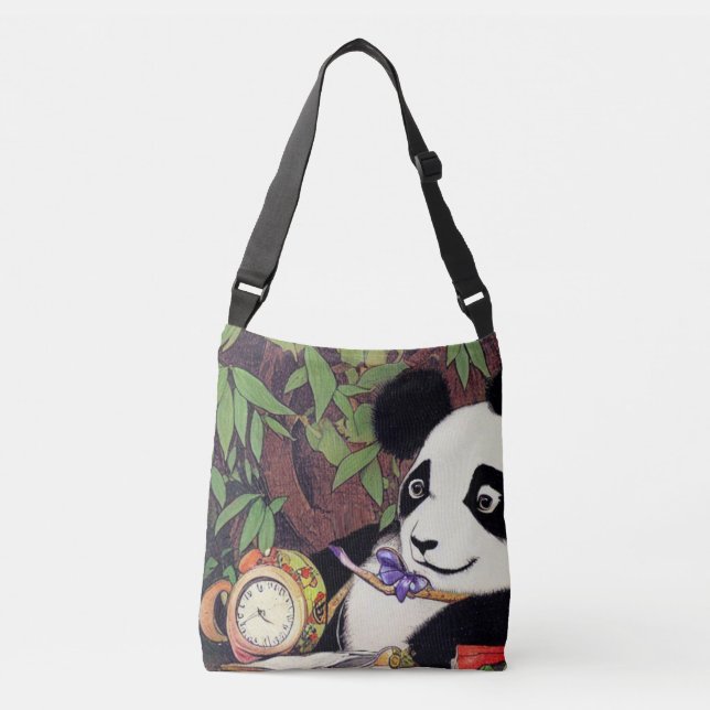 On Time Panda- Crossbody Bag (Front)
