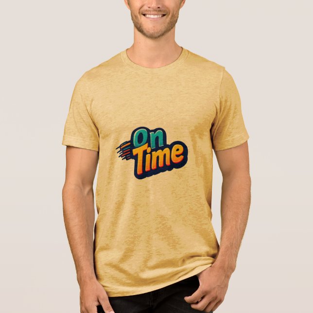 On Time Tri-Blend Shirt (Front)
