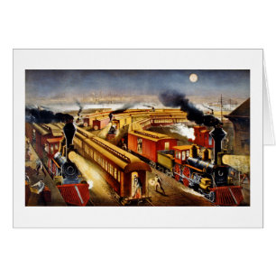 On Time - Vintage Locomotives at Night