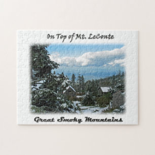 On Top of Mt. LeConte GSM Photo Art Jigsaw Puzzle
