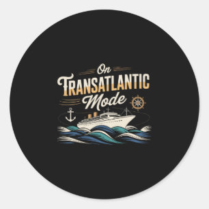 On Transatlantic Mode Shirt Transatlantics Shirts Classic Round Sticker