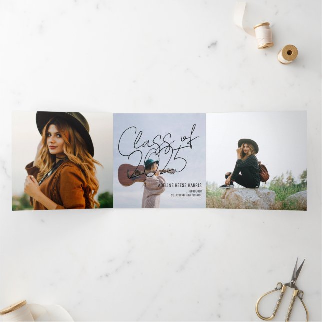 On Trend Graduate Tri-Fold Announcement (Inside)