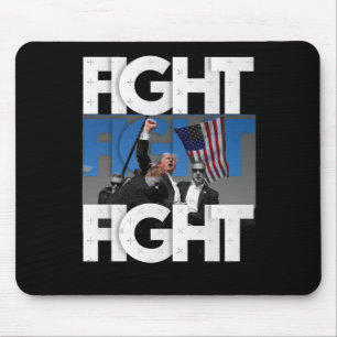 On Trump Fight For America Trump Undefeatable 2 Mouse Pad