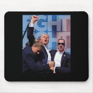 On Trump Fight For America Trump Undefeatable 4 Mouse Pad
