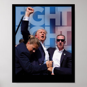 On Trump Fight For America Trump Undefeatable 4  Poster